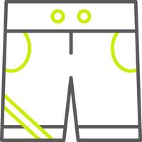 Shorts Line Two Color Icon vector