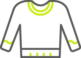 Jumper Line Two Color Icon vector