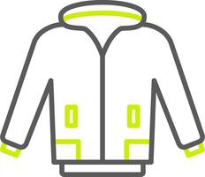 Jacket Line Two Color Icon vector