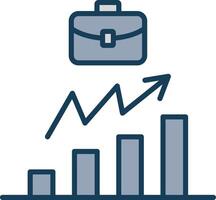 Improvement Line Filled Grey Icon vector