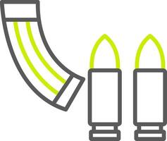 Ammunition Line Two Color Icon vector