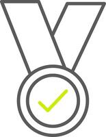 Medal Line Two Color Icon vector