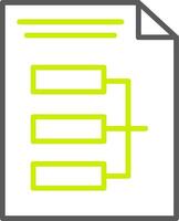 Infographic Line Two Color Icon vector