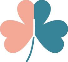 Clover Glyph Two Color Icon vector