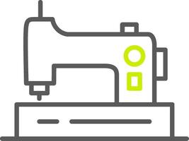 Sewing Machine Line Two Color Icon vector