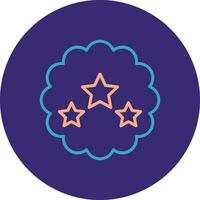 Best Choice Line Two Color Circle Icon vector