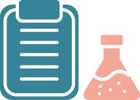 Flask Glyph Two Color Icon vector