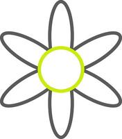 Amaryllis Line Two Color Icon vector
