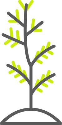Plant Line Two Color Icon