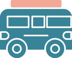 Camper Glyph Two Color Icon vector