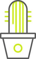 Succulent Line Two Color Icon vector