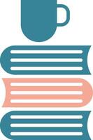 Books Glyph Two Color Icon vector