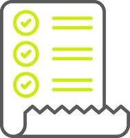 Check List Line Two Color Icon vector