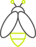 Bee Line Two Color Icon vector