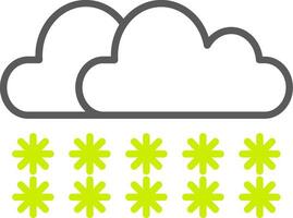 Snow Line Two Color Icon vector