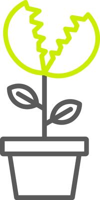 Venus Flytrap Line Two Color Icon