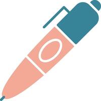 Pen Glyph Two Color Icon vector