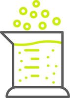 Beaker Line Two Color Icon vector