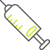 Injection Line Two Color Icon vector