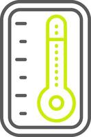 Thermometer Line Two Color Icon vector