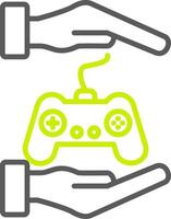 Teamwork Line Two Color Icon vector
