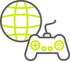 Gaming Line Two Color Icon vector