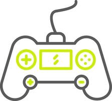 Gaming Console Line Two Color Icon vector