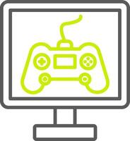 Gaming Line Two Color Icon vector