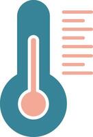 Thermometer Glyph Two Color Icon vector