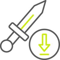 Weapon Line Two Color Icon vector