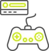 Gaming Console Line Two Color Icon vector