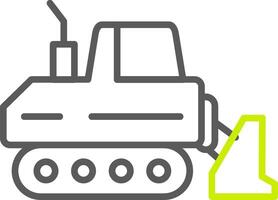 Drill Line Two Color Icon vector