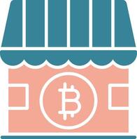 Shop Shop Glyph Two Color Icon vector