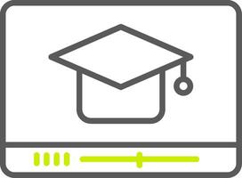Educational Line Two Color Icon vector