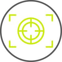 Focus Line Two Color Icon vector