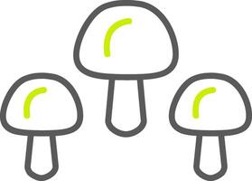 Mushrooms Line Two Color Icon vector