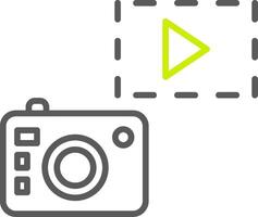 Camera Line Two Color Icon vector