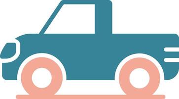 Pickup Glyph Two Color Icon vector