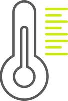 Thermometer Line Two Color Icon vector