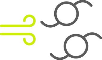 Hurricane Line Two Color Icon vector