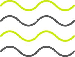 Waves Line Two Color Icon vector