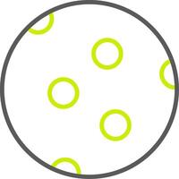 Moon Line Two Color Icon vector