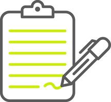 Check List Line Two Color Icon vector