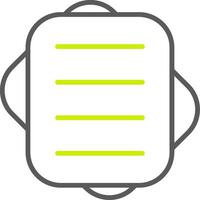 Notepad Line Two Color Icon vector