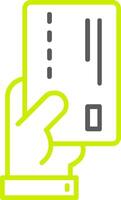 Payment Card Line Two Color Icon vector