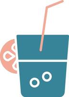 Fresh Juice Glyph Two Color Icon vector