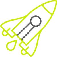 Stellar Lumens Line Two Color Icon vector