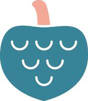 Cherimoya Glyph Two Color Icon vector