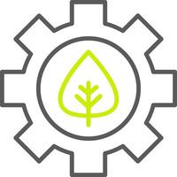 Offshore Platform Line Two Color Icon vector
