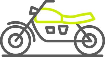 motocicletas línea dos color icono vector